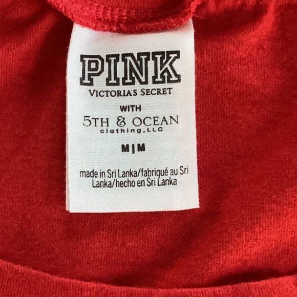 PINK VICTORIAS SECRET T SHIRTS  SET OF 2 ARIZONA SUN DEVIL SEQUENCE EMBELLISHED - Picture 8 of 9